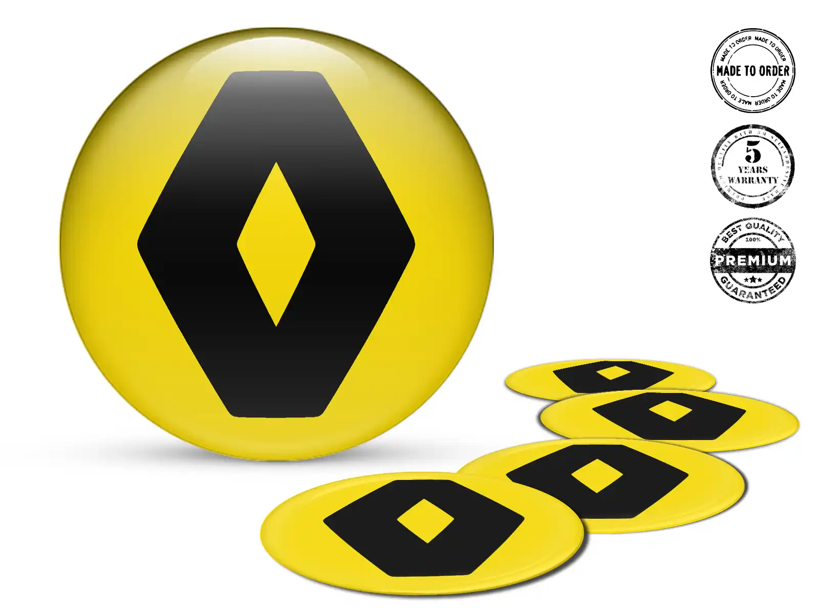 Renault Dome-Sticker-Logo Premium Silikon-Design